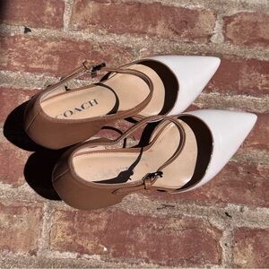 coach selina mat calf heels